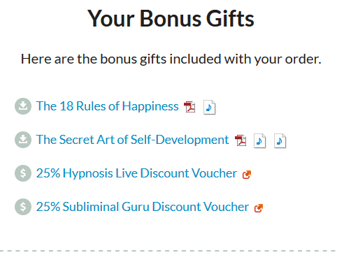 Zen12 bonus gifts