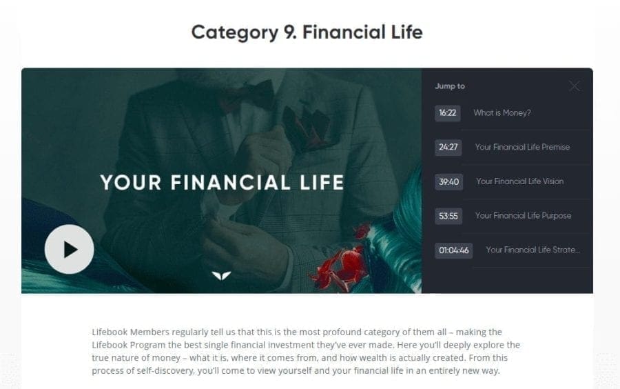 Financial Lifebook Online Screenshot