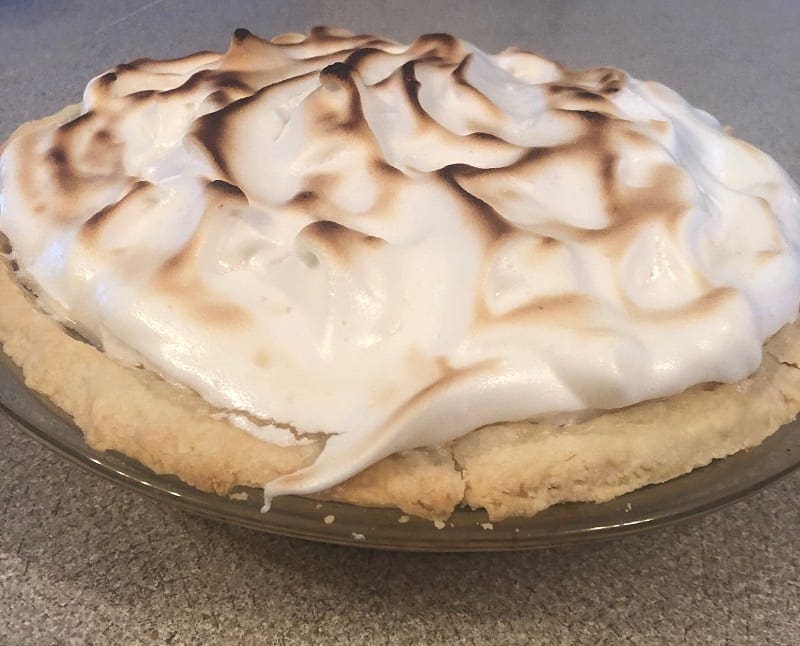 My Mom Tried Her Hand At Vegan Lemon Meringue Pie And Almost Nailed It