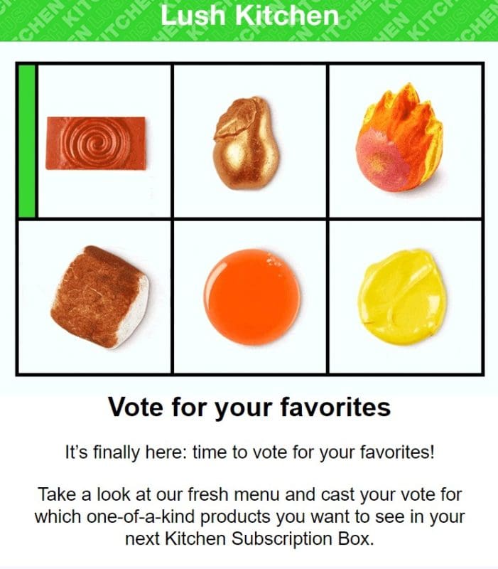 Lush Kitchen Subscription Box Vote